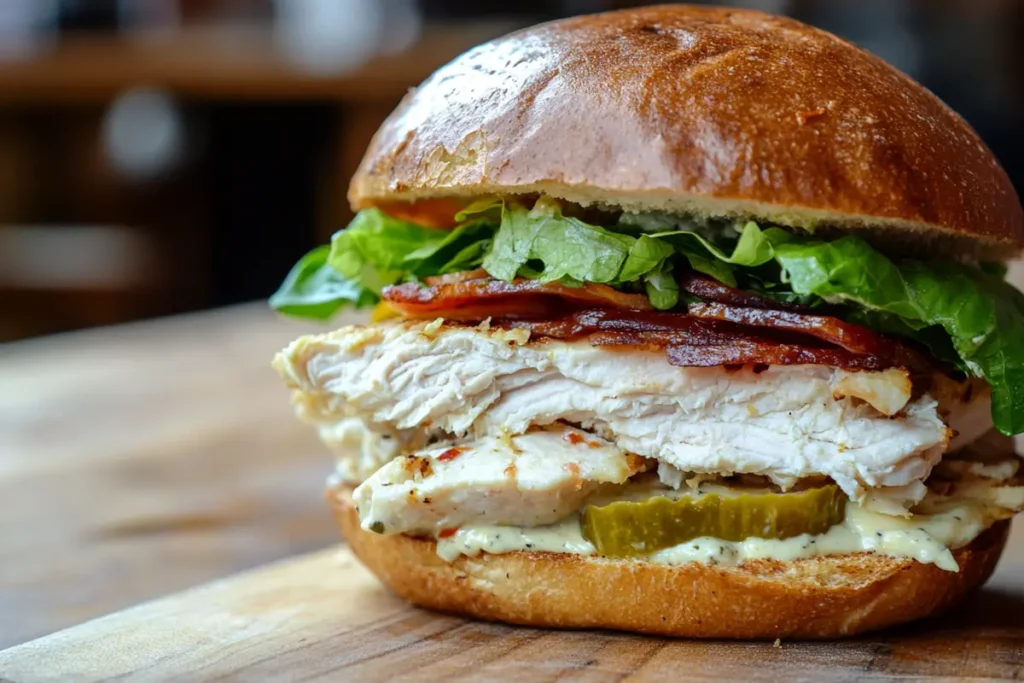 Delicious lunch recipes with chicken on a table.