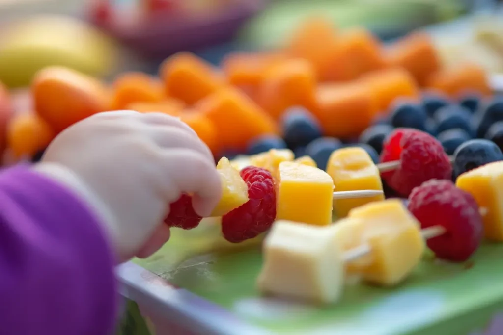 Variety of healthy toddler lunch ideas displayed