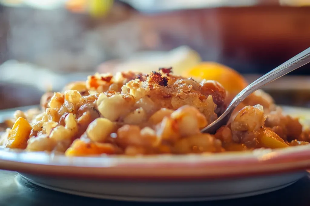 Hearty cassoulet recipe in a pot.