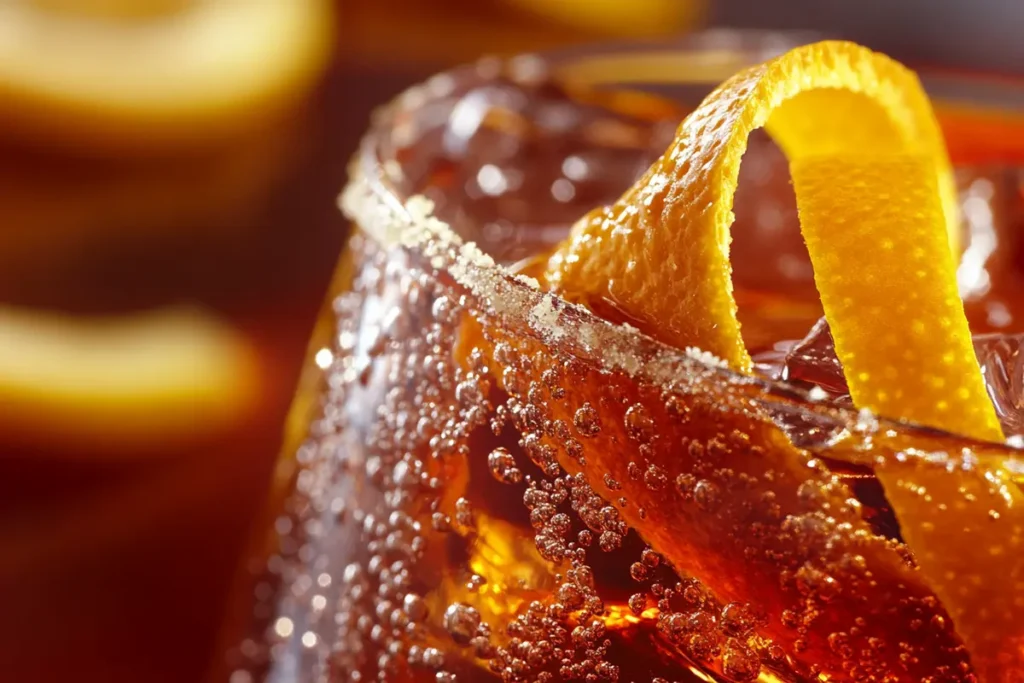 Negroni Recipe cocktail in a glass.