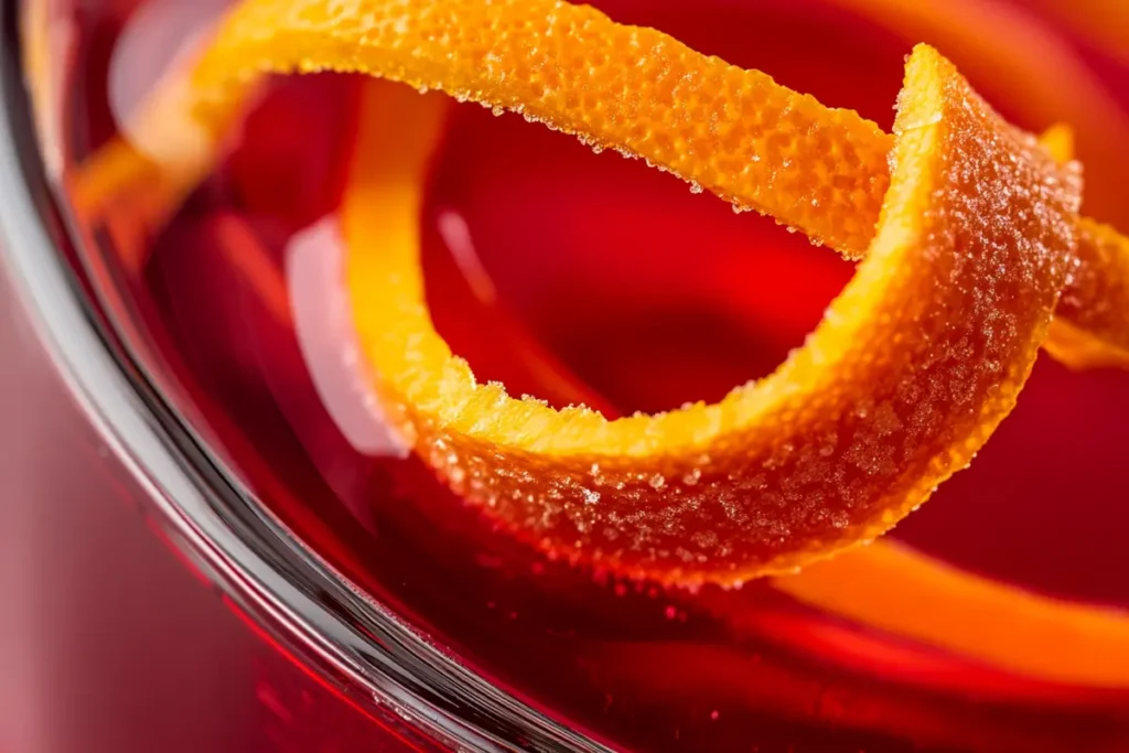 Negroni Recipe cocktail in a glass.