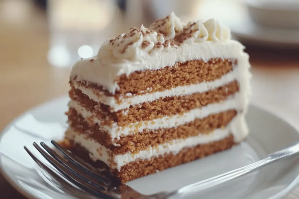A delicious and moist Lloyd's carrot cake with creamy frosting.