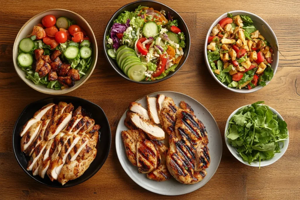 A delicious assortment of things to cook with chicken breast, showcasing various cooking styles.