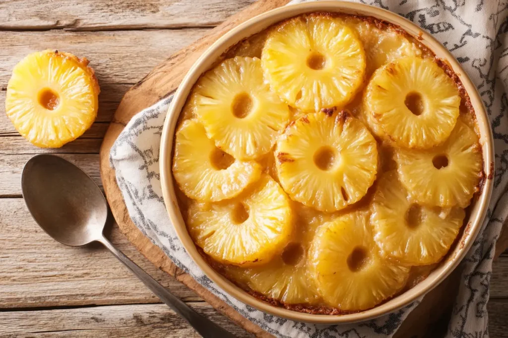Simple casserole recipes ready to be served.