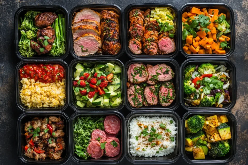 Best lunch for dancers and athletes on a table.