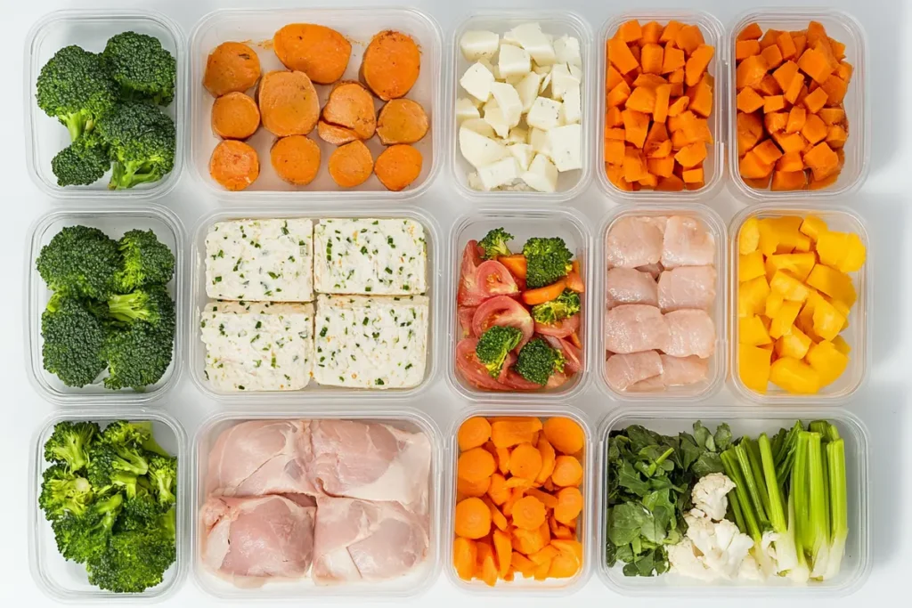 Best lunch for dancers and athletes on a table.