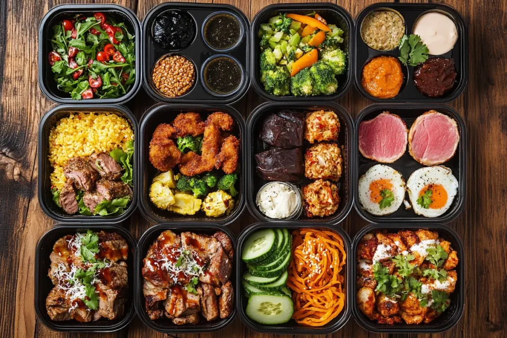 Best lunch for dancers and athletes on a table.