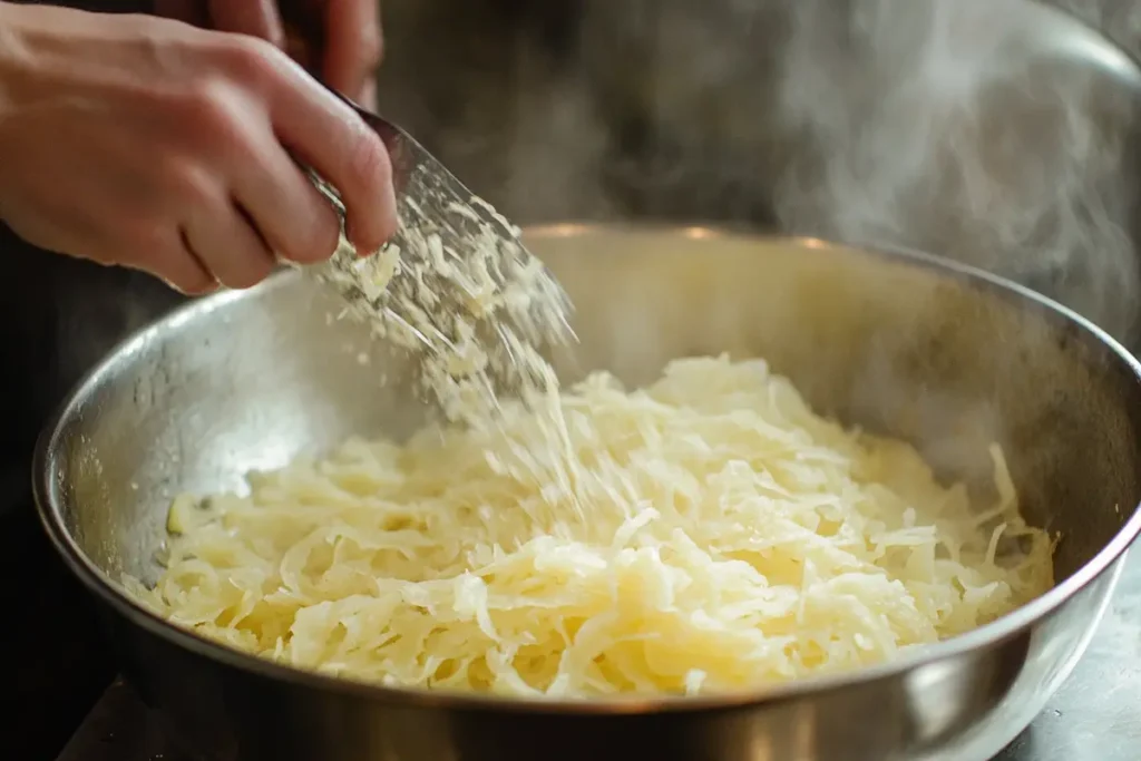 Crispy hash browns on a plate