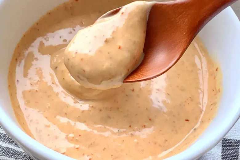 Homemade Big Mac sauce in a small bowl